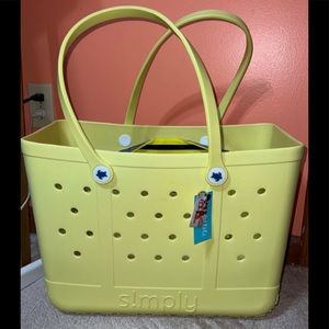 Simply Southern tote — yellow NWT